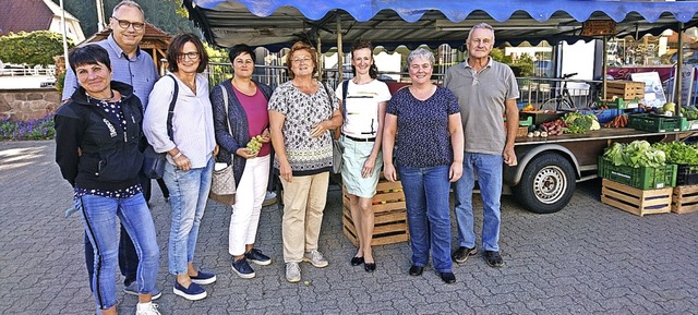 Teilnehmer des Projektes Dorfurlaub mit Martin Kehrer (links).   | Foto: Zweitlerland