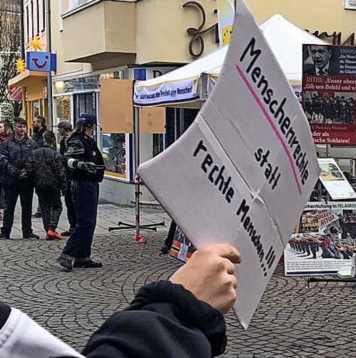Bei der Kundgebung im Vorjahr  gab es Proteste.   | Foto: privat