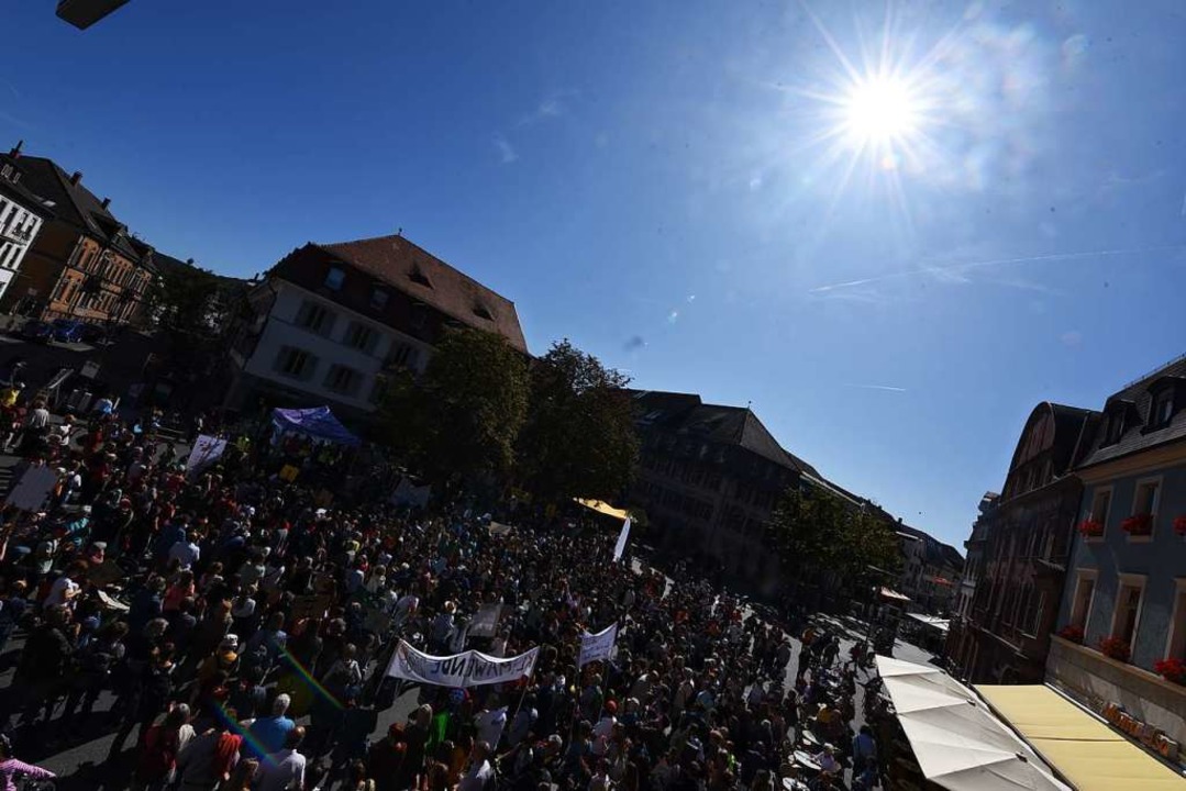 Die Fridays-for-Future-Demo in Lörrach  | Foto: Jonas Hirt