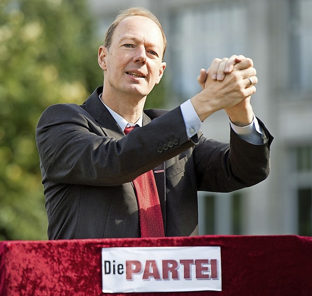 &#8222;Die Partei&#8220;-Vorsitzender ...iebte Souvenirstcke fr Studenten-WGs  | Foto: Maurizio Gambarini