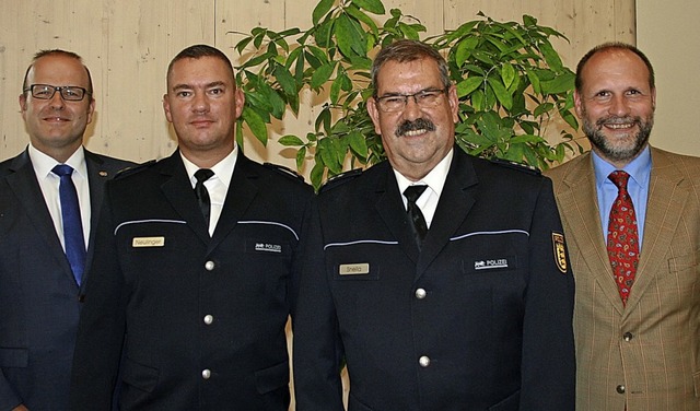 Zum Abschied erfuhr Postenchef Fred Sn...ster Wolfgang Brucker viel Wrdigung.   | Foto: Martin Frenk