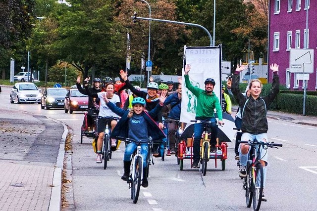 Seit fnf Jahren demonstriert &#8222;C...mehr Fahrradfreundlichkeit in Lrrach.  | Foto: Ansgar Taschinski