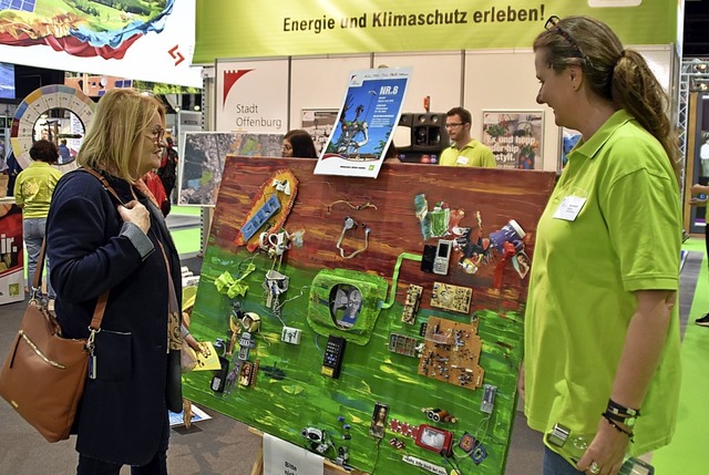 Offenburgs Klimamanagerin Bernadette K...echts) gibt Antworten rund ums Thema.   | Foto: Puppe