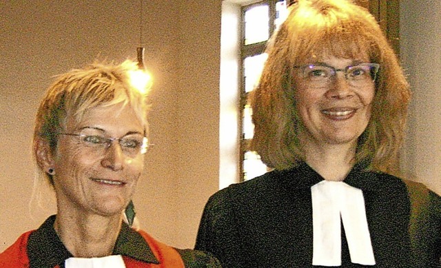 Dekanin Schfer (links), Pfarrerin Dagmar Jetter  | Foto: Chantal Zoelly