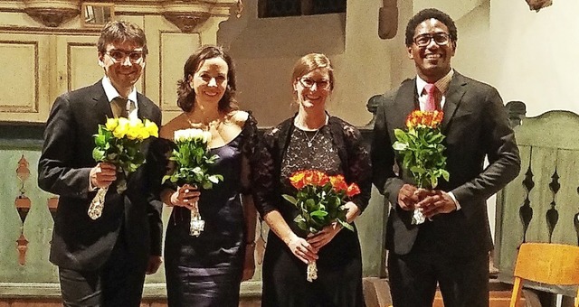 Von links Benjamin Lylloff, Ekaterina Afanasieva, Ema Reuter und Frank Mathis  | Foto: Aufnahme Privat