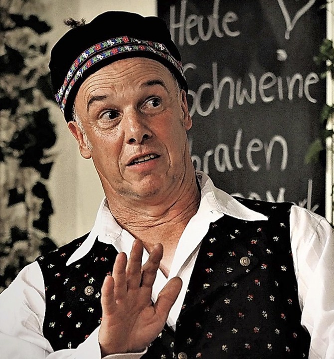 Tolle Mimik: Ralf Wilhelm als Wirt  | Foto: Susanne Gilg