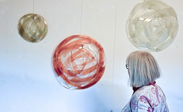 Glaskunst von Ulrike Kaltenbach ist  im Kunsthaus St. Mrgen zu sehen.   | Foto: Thomas Biniossek