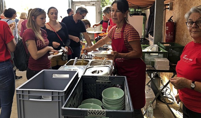 Essen Vegetarier nur kein Fleisch, ver...n sich  am Hoffest in Fischingen vor.   | Foto: duval