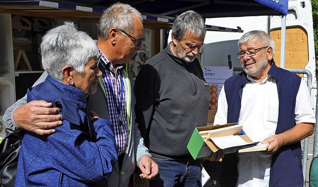 Kartoffelmarkt: Am Nabu-Stand wurden n...r Naturschutz und  regionale Produkte.  | Foto: suedkurier