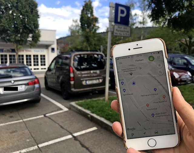 Ab November knnen Autofahrer mit dem ...dern, auch auf dem Kornhausparkplatz.   | Foto: Duygu-D'Souza, Susann