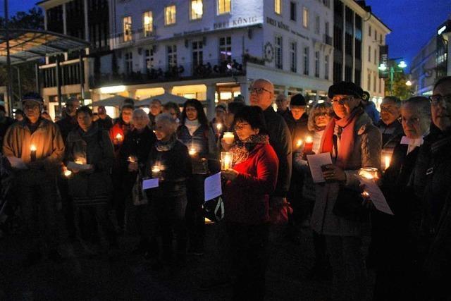 Evangelische Christen aus Lrrach erinnern an den Fall der Berliner Mauer