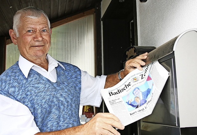 Klaus Trefzer, langjhriger Austrger ...f Hasel seinen 80.Geburtstag  feiern.   | Foto: Ralph Lacher