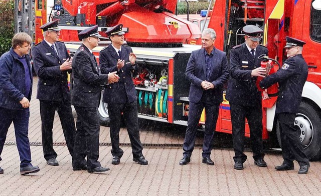 &#8222;Feucht-frhlich&#8220; war die ... Thomas Lenz und Jrgen Kupferschmidt.  | Foto: Hans-Jrgen Hege