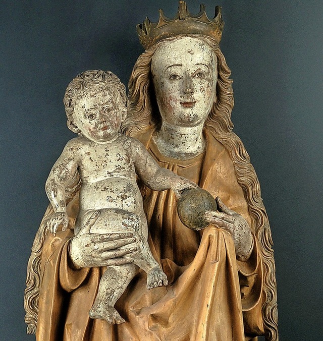 Die Karsauer Madonna aus der Sammlung ...t in der Rtteln-Ausstellung zu sehen.  | Foto: Dreilndermuseum Lrrach