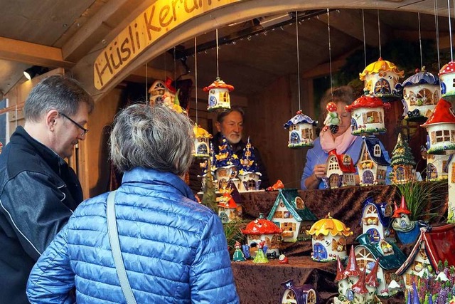 Die kleinen Huschen aus Keramik sind ein Hingucker.  | Foto: Silke Hartenstein