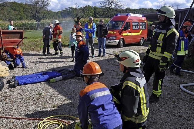 Groe bung der Jugendfeuerwehren