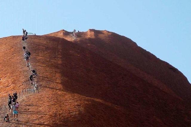 Ab Ende Oktober drfen Touristen nicht mehr auf den Uluru