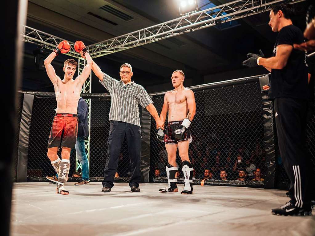 Sportlich und fair war die MMA-Kampfsportgala in der Staudinger Halle in Freiburg.