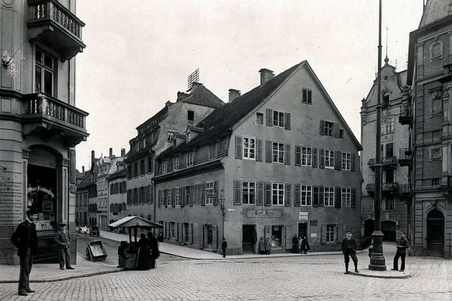 Das &#8222;Haus zum Monen&#8220; am Ei...entstandenen Aufnahme  Wilhelm Rbckes  | Foto: Augustinermuseum Freiburg