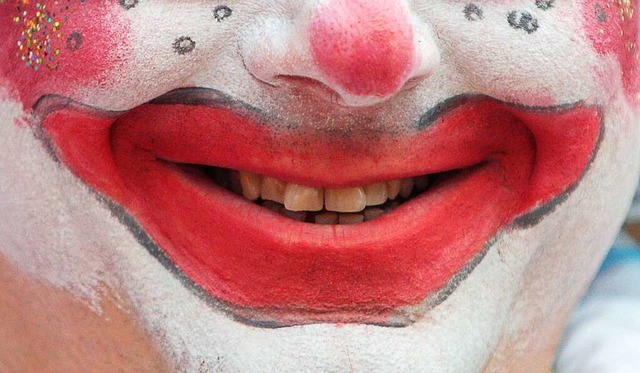 Das Lcheln eines Clowns  | Foto: Fredrik von Erichsen (dpa)