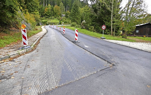 Vom Abzweig nach ttiswald bis zum Gas...ollsperrung ist nicht mehr notwendig.   | Foto: Juliane Khnemund