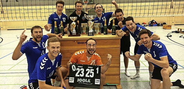 1. Volleyball-Herren-Mannschaft holte den Schlossberg-Cup   | Foto: Verein