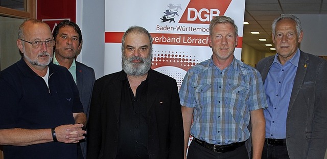 Klaus Kener, Thomas Bittner, Werner T...rsitzende Martin Kunzmann (von links)   | Foto: Thomas Loisl Mink