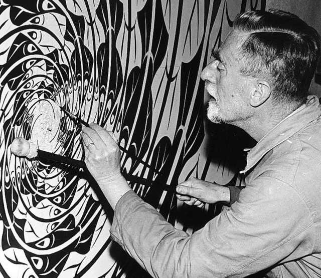 M. C. Escher bei der Arbeit  | Foto: Mfa