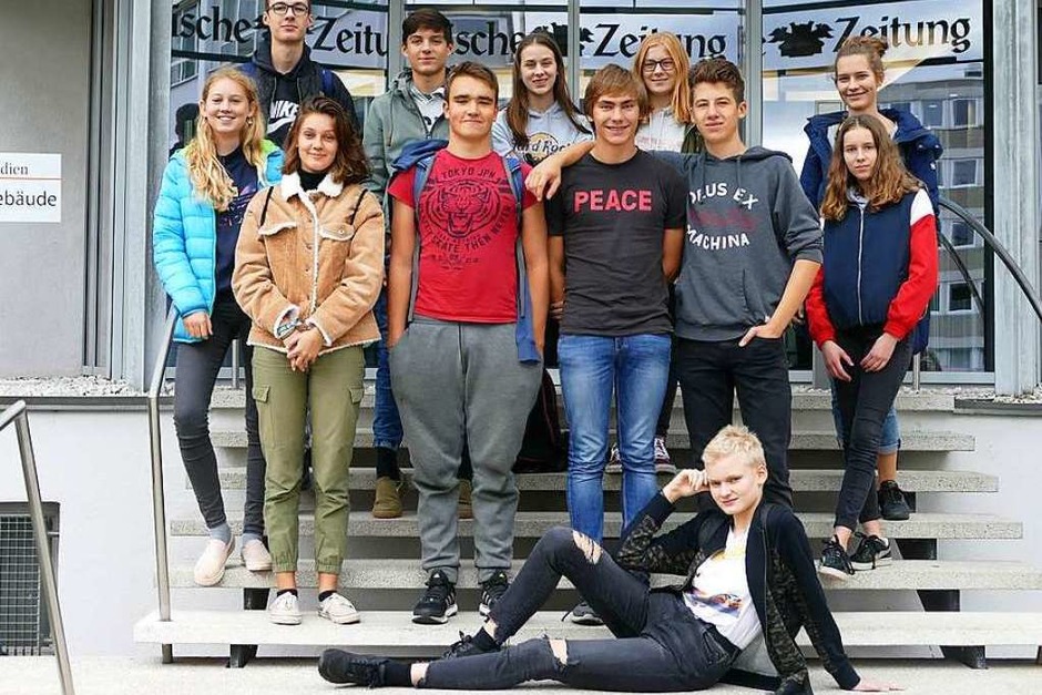 Klasse 9b des Berthold-Gymnasiums, Freiburg (Foto: Hannah Köster) Klasse 9b des Berthold-Gymnasiums, Freiburg (Foto: Hannah Köster)