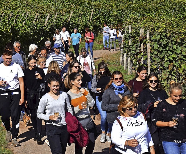 Jung, lter, zwei- und vierbeinig &#82...anderungen mit Weinproben in Buchholz.  | Foto: Hubert Bleyer