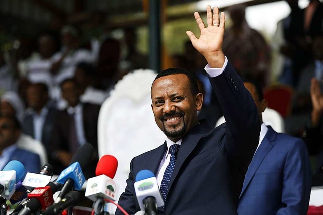 Abiy Ahmed, nachdem er 2018 zum Regierungschef erkoren wurde  | Foto: ZACHARIAS ABUBEKER (AFP)