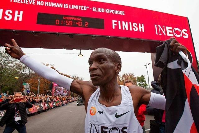 Kipchoge läuft als erster Mensch den Marathon unter zwei Stunden