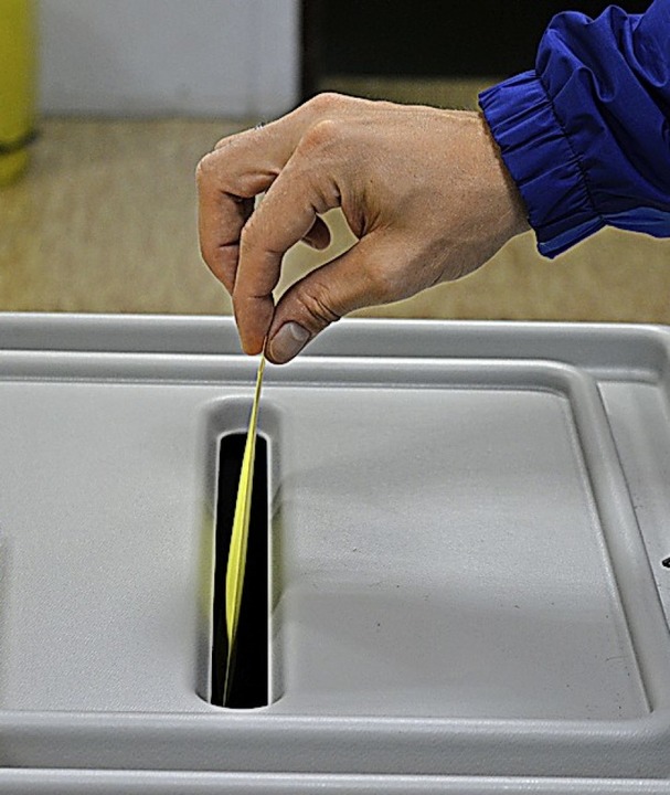Auf der Wahlbenachrichtigung steht, in...um Wähler ihre Stimme abgeben dürfen.   | Foto: Lena Marie Jörger