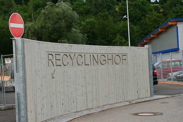 Der Schopfheimer Recyclinghof  | Foto: Marlies Jung-Knoblich