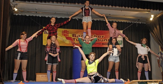 Die Leistungsturnerinnen des TSV Kandern  begeisterten mit einer rasanten Show.  | Foto: Regine Ounas-Krusel