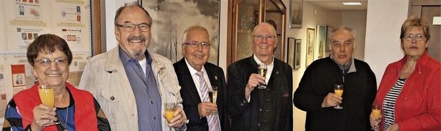 Bei der Vernissage &#8222;30 Jahre deu...rautwein, Albert Haase und Beate Ebner  | Foto: Reinhard Herbrig