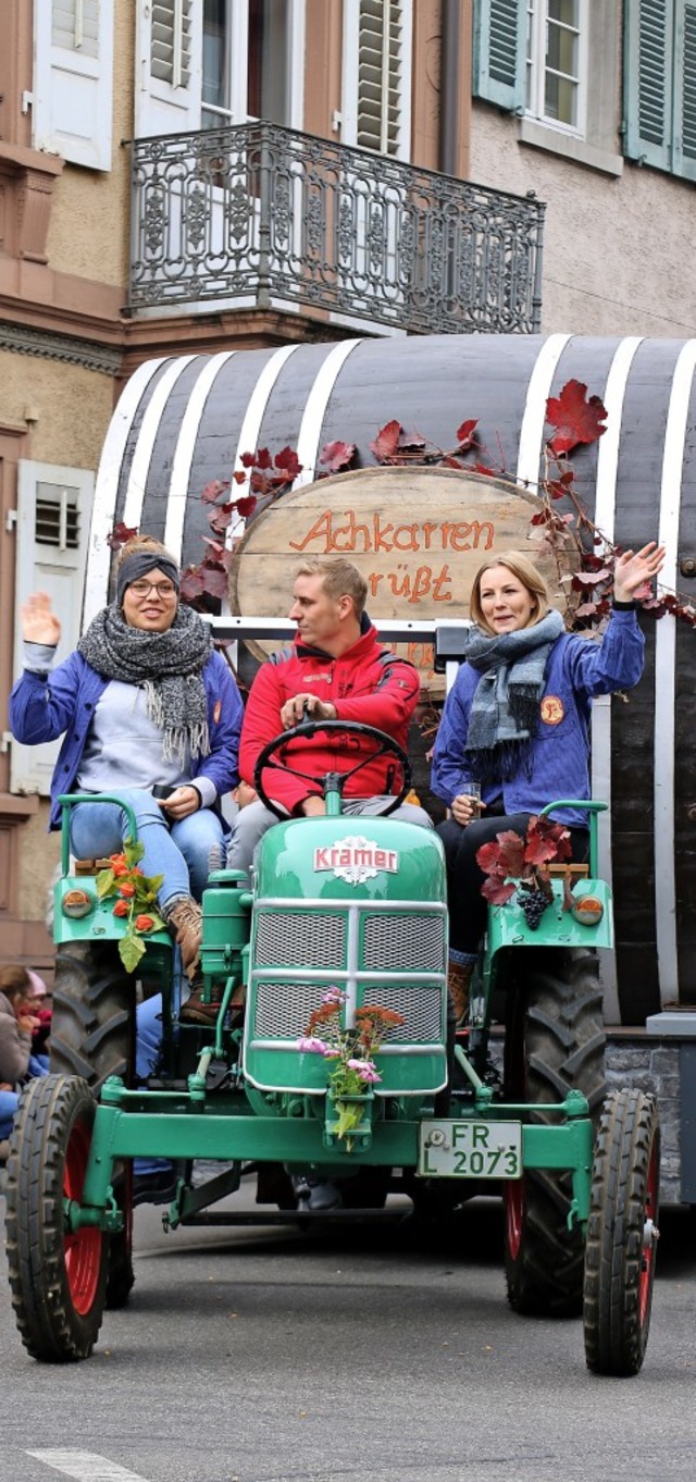 Auch aus Achkarren nehmen regelmig Gruppen am Herbstausklang in Ihringen teil.  | Foto: Claudia Mller