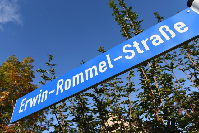 Umstritten: Erwin-Rommel-Strae in Aalen.  | Foto: Stefan Puchner (dpa)