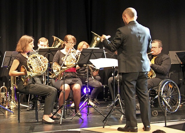 Der Musikverein Brombach gab ein Ensemblekonzert.  | Foto: Aaron Hohenfeld