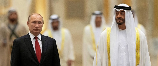 Whrend sich die USA aus Syrien zurck...Dhabi,  Mohammed bin Zayed al-Nahyan.   | Foto: ALEXANDER ZEMLIANICHENKO (AFP)