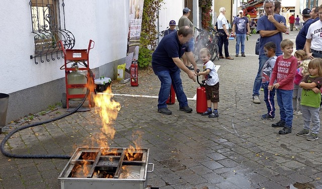 Auch in der Spielstrae ging es hei her.  | Foto: Aribert Rssel