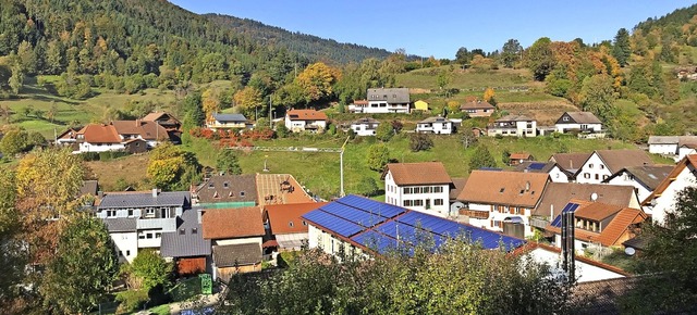 Auf dem Dach des Dorfgemeinschaftshaus...rthermieanlage des Kleinen Wiesentals.  | Foto: EWS Schnau