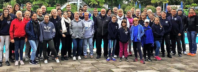 <BZ-FotoAnlauf>DLRG Schopfheim:</BZ-Fo...eim Zwlf-Stunden-Schwimmen am Start.   | Foto: DLRG