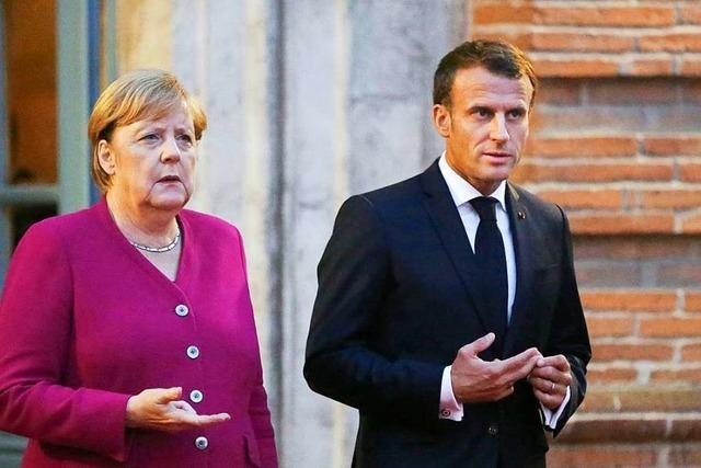 Merkel und Macron zeigen sich einig