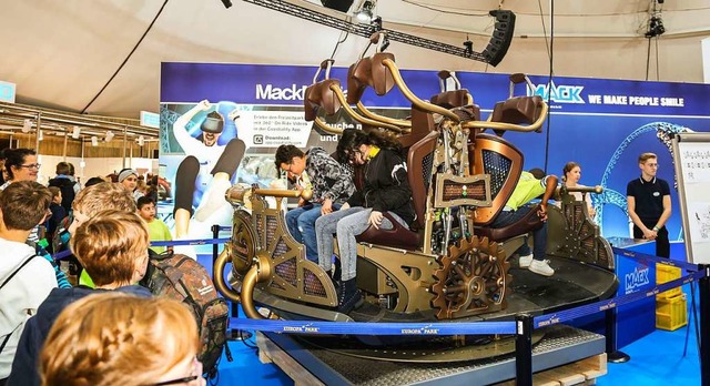 Ein Anziehungspunkt bei den Science Da...simulator von Mack Rides in Waldkirch.  | Foto: Sandra Decoux-Kone