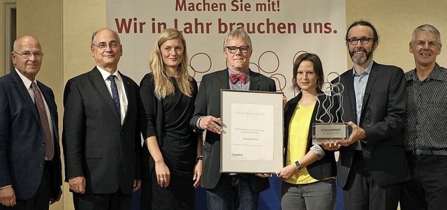 Preisverleihung (von links): Jrg Schm...Christopher Kern und Gerhard Silberer   | Foto: Christoph Breithaupt