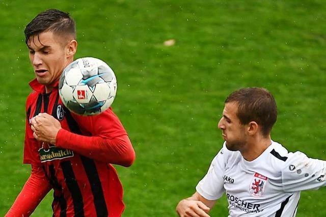 Marvin Pieringer an allen drei Toren des SC Freiburg II beteiligt