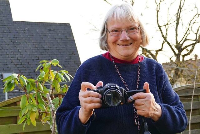 Dorothea Nusser-Schz in ihrem Garten   | Foto: Lena Marie Jrger