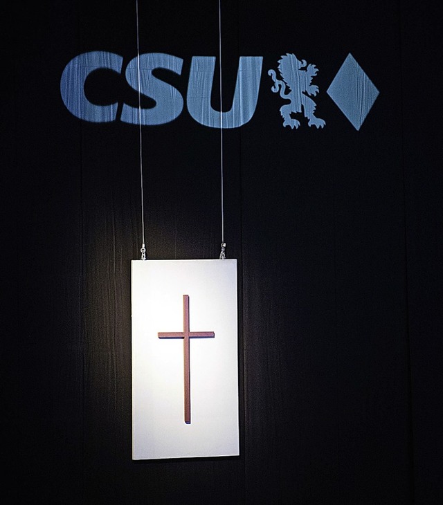 Das Kreuz mit dem Parteitag: Die Basis...91,3 Prozent wiedergewhlt worden war.  | Foto: Lino Mirgeler (dpa)