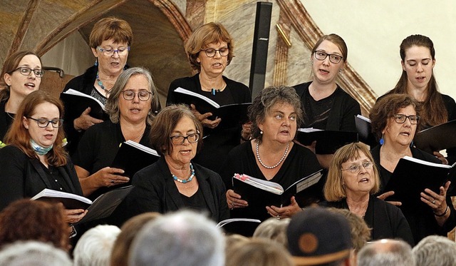 Stattliche 50 Sngerinnen und Snger zhlt der Gospelchor.  | Foto: Heidi Fel